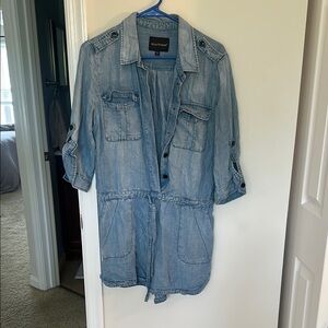 Vici Light Blue Denim Jumpsuit